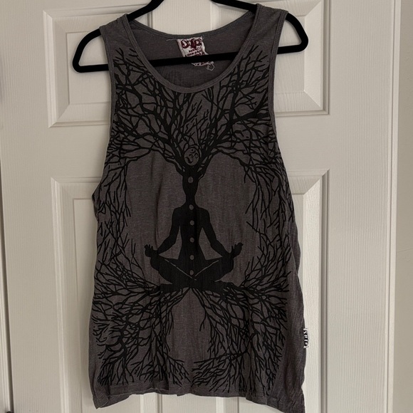 SURE Gray Graphic Tank Top - Picture 1 of 4